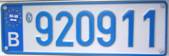 Fichier:Belgian vehicle registration plate for temporary registration (long-term) .jpg