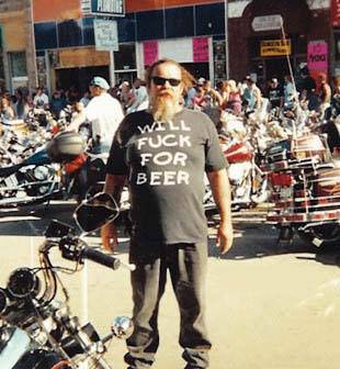 'will fuck for beer' shirt