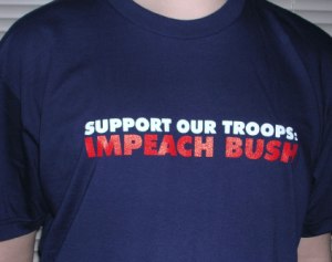 impeach Bush t-shirt