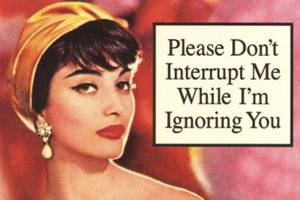 Please Don't Interrupt Me While I'm Ignoring You Magnet